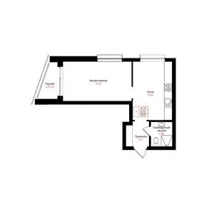 1-к квартира, вторичка, 37м2, 23/25 этаж