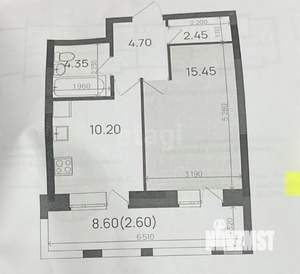 1-к квартира, вторичка, 37м2, 19/21 этаж