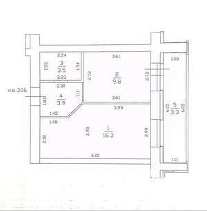 1-к квартира, вторичка, 34м2, 10/11 этаж