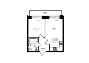 1-к квартира, вторичка, 36м2, 9/25 этаж