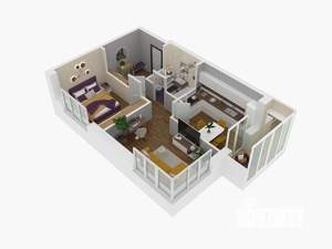 2-к квартира, сданный дом, 52м2, 1/15 этаж