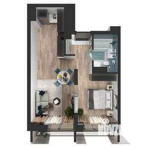 1-к квартира, вторичка, 40м2, 6/24 этаж