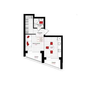 Студия квартира, вторичка, 32м2, 11/25 этаж