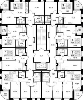 3-к квартира, вторичка, 63м2, 4/8 этаж