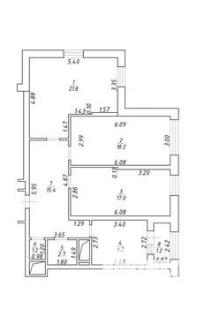 3-к квартира, вторичка, 86м2, 3/25 этаж