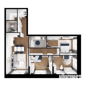 3-к квартира, вторичка, 87м2, 2/17 этаж