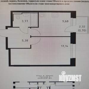 1-к квартира, вторичка, 37м2, 6/23 этаж