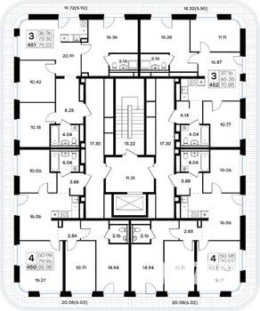 4-к квартира, вторичка, 86м2, 7/8 этаж
