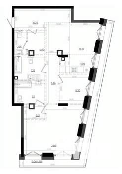 2-к квартира, вторичка, 99м2, 11/19 этаж