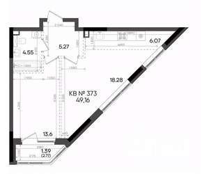 2-к квартира, вторичка, 49м2, 8/23 этаж