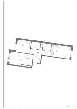 3-к квартира, строящийся дом, 71м2, 3/4 этаж