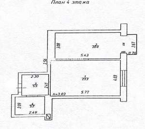 1-к квартира, вторичка, 54м2, 5/8 этаж
