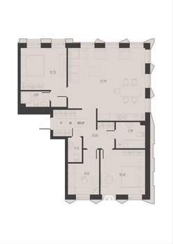 2-к квартира, вторичка, 100м2, 2/4 этаж