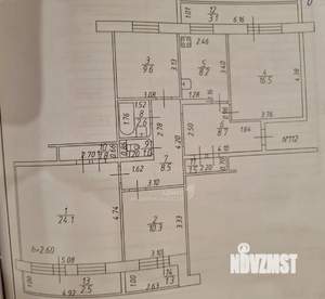 4-к квартира, вторичка, 100м2, 4/9 этаж