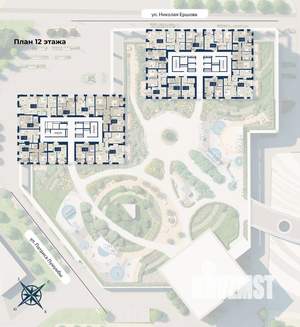 2-к квартира, вторичка, 76м2, 12/20 этаж