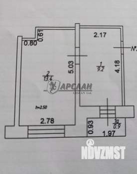 2-к квартира, вторичка, 27м2, 2/5 этаж
