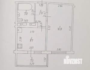 1-к квартира, вторичка, 30м2, 2/19 этаж