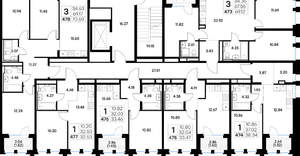 3-к квартира, вторичка, 69м2, 3/20 этаж