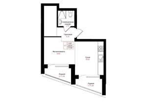 1-к квартира, вторичка, 32м2, 14/25 этаж