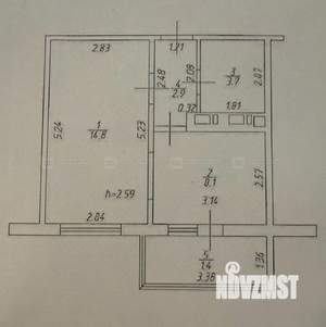 1-к квартира, вторичка, 31м2, 12/19 этаж