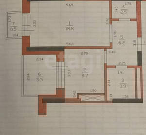1-к квартира, вторичка, 40м2, 15/16 этаж