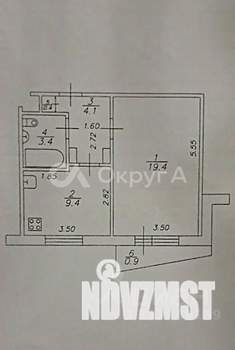 1-к квартира, вторичка, 37м2, 5/9 этаж