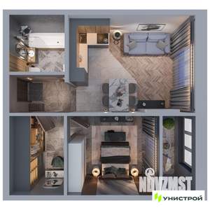 1-к квартира, вторичка, 46м2, 13/21 этаж