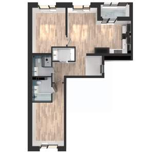 2-к квартира, вторичка, 74м2, 4/23 этаж