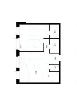 2-к квартира, вторичка, 79м2, 4/4 этаж