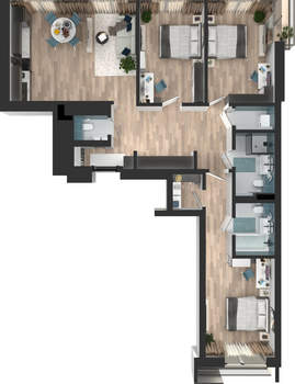 3-к квартира, вторичка, 103м2, 10/10 этаж