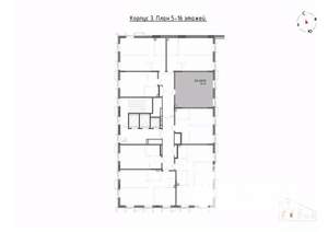 1-к квартира, вторичка, 41м2, 15/22 этаж