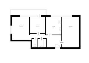 3-к квартира, вторичка, 66м2, 5/9 этаж