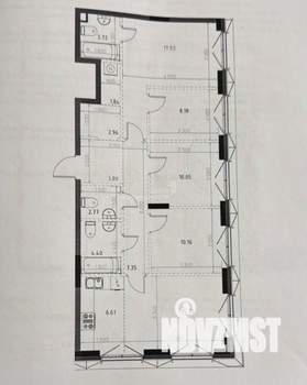 3-к квартира, вторичка, 95м2, 4/17 этаж