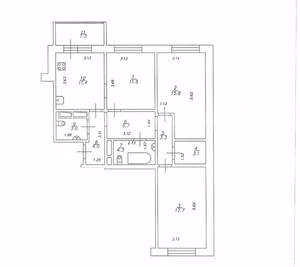 3-к квартира, вторичка, 80м2, 4/10 этаж