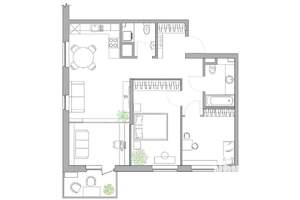 2-к квартира, вторичка, 82м2, 8/9 этаж