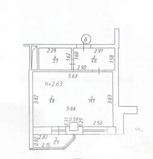 1-к квартира, вторичка, 30м2, 3/9 этаж