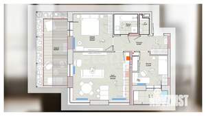3-к квартира, вторичка, 91м2, 2/7 этаж