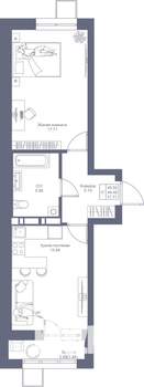 1-к квартира, вторичка, 46м2, 4/17 этаж