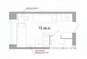 Студия квартира, вторичка, 13м2, 4/5 этаж