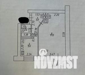 1-к квартира, вторичка, 29м2, 5/5 этаж