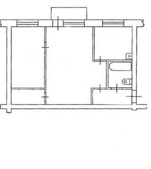 2-к квартира, вторичка, 47м2, 5/5 этаж
