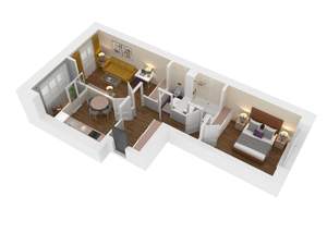 2-к квартира, вторичка, 55м2, 6/10 этаж