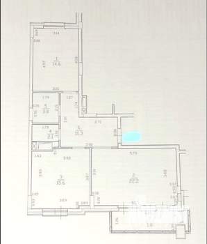 2-к квартира, вторичка, 69м2, 2/5 этаж
