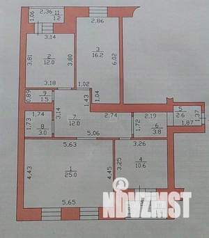 3-к квартира, вторичка, 89м2, 2/10 этаж