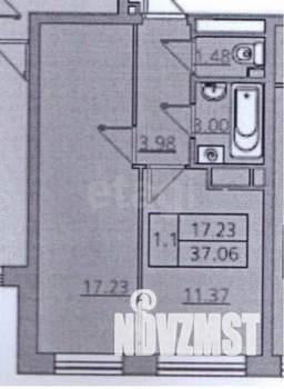 1-к квартира, вторичка, 37м2, 13/25 этаж