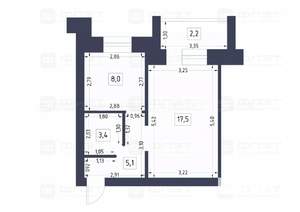 1-к квартира, вторичка, 36м2, 7/9 этаж