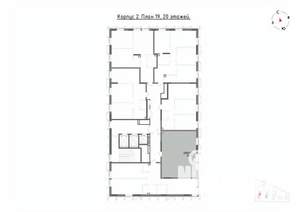 2-к квартира, вторичка, 59м2, 20/22 этаж