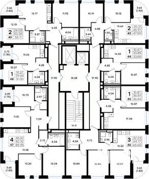 2-к квартира, вторичка, 55м2, 8/10 этаж