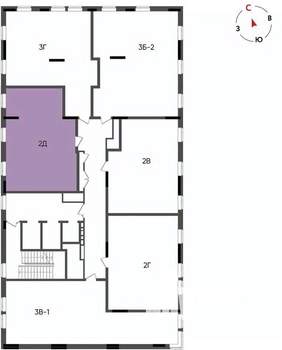 2-к квартира, вторичка, 61м2, 16/22 этаж