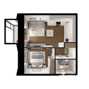 1-к квартира, вторичка, 43м2, 4/10 этаж